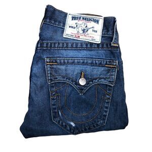 True Religion Jeans Size 32 SLIM Flap T Blue